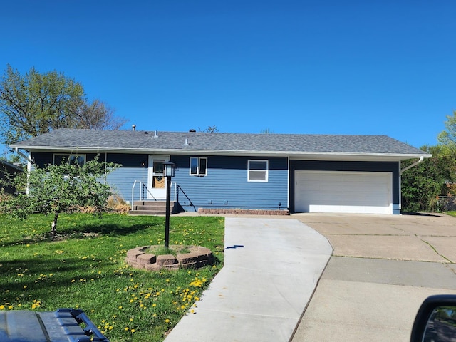 16469 Glengary Ct W, Lakeville, MN 55068 - ranch-style house with an attached garage, concrete driveway, and a front yard