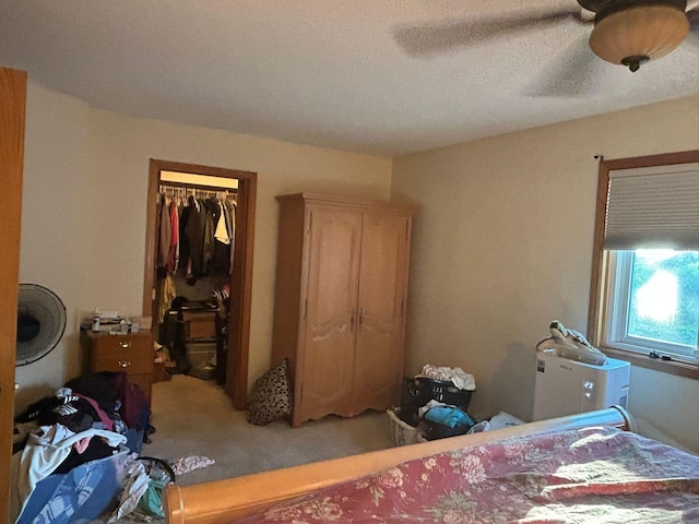 3324 131st Ln NW, Coon Rapids, MN 55448 - carpeted bedroom featuring ceiling fan and a walk in closet