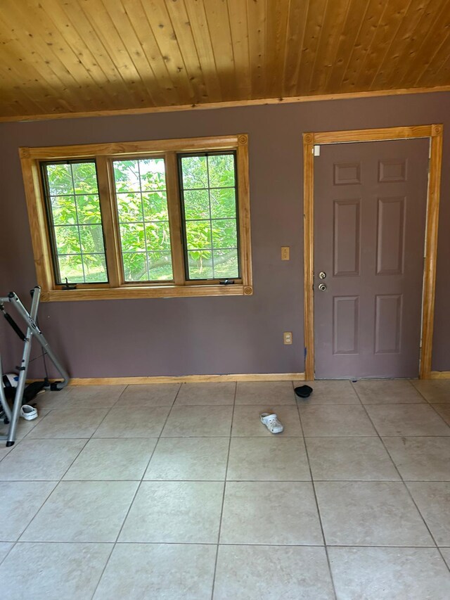 3324 131st Ln NW, Coon Rapids, MN 55448 - foyer with wooden ceiling and light tile patterned flooring