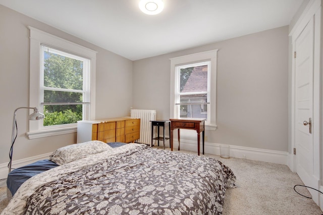 927 Central Ave W, Saint Paul, MN 55104 - carpeted bedroom with radiator heating unit and baseboards