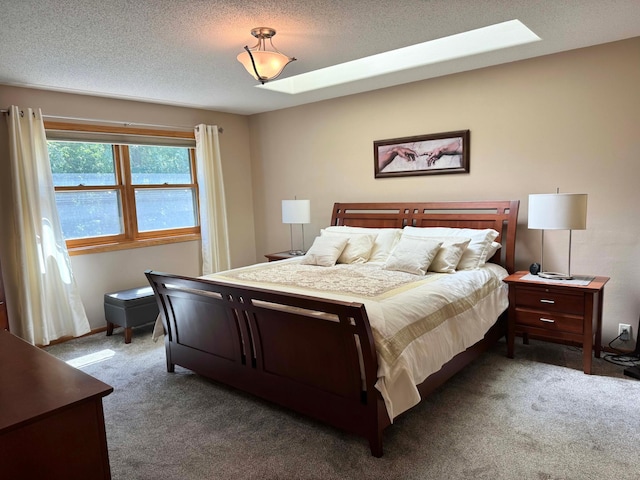 14158 185th Ave NE, Smiley Twp, MN 56701 - bedroom featuring dark colored carpet and a textured ceiling