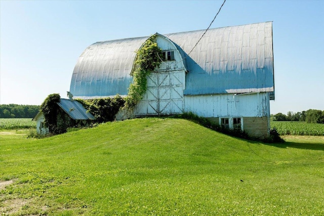 N7420 110th St, Spring Lake Twp, WI 54767 - view of grassy yard with a barn and an outdoor structure