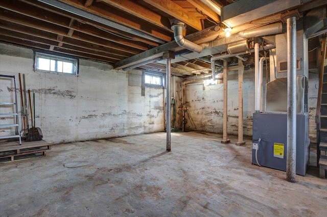 N7420 110th St, Spring Lake Twp, WI 54767 - basement featuring heating unit