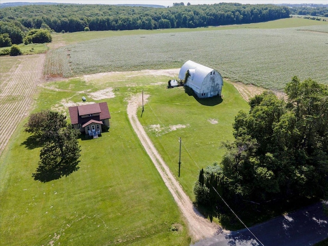 N7420 110th St, Spring Lake Twp, WI 54767 - aerial view of sparsely populated area with a nearby body of water and extensive farmland