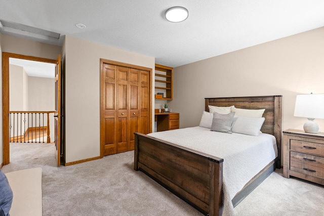 11280 Bluestem Ln, Eden Prairie, MN 55347 - bedroom featuring light carpet and a closet