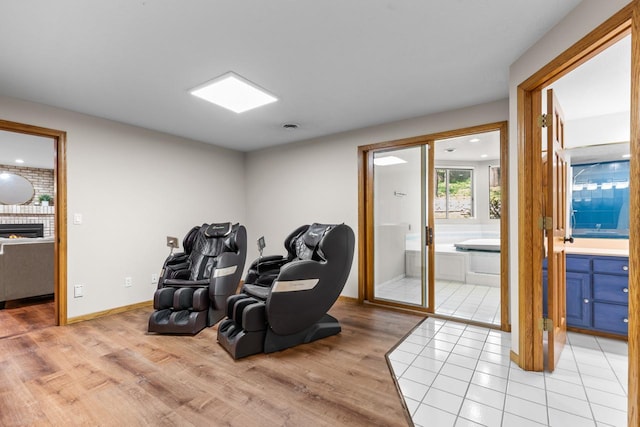 11280 Bluestem Ln, Eden Prairie, MN 55347 - sitting room featuring light wood-style floors
