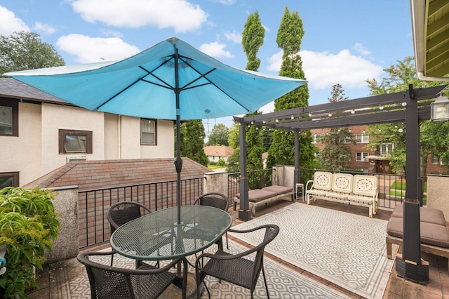 901 42nd St, Minneapolis, MN 55409 - view of patio / terrace featuring a pergola and outdoor dining area