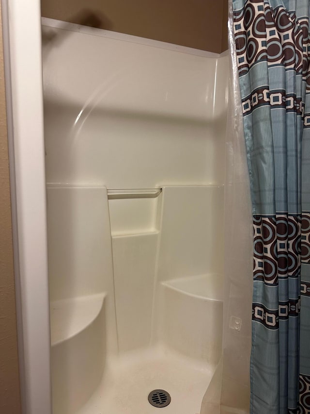 217 4th Ave SE, Pipestone, MN 56164 - bathroom featuring a shower with curtain