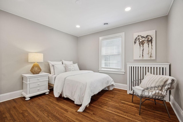 4510 Arden Ave, Edina, MN 55424 - bedroom with wood finished floors, recessed lighting, and crown molding