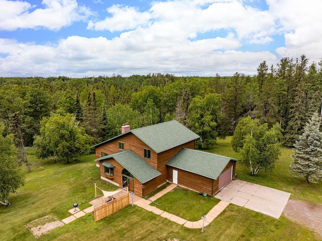 9614 Hayes Rd, Mountain Iron, MN 55768 - view of subject property with a heavily wooded area