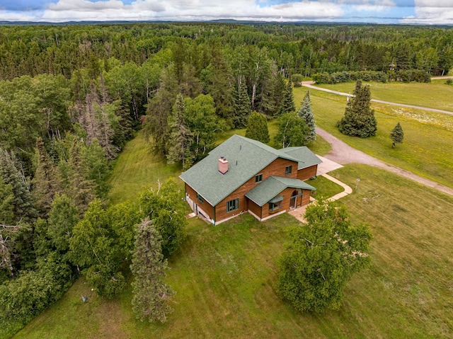 9614 Hayes Rd, Mountain Iron, MN 55768 - view from above of property with a forest