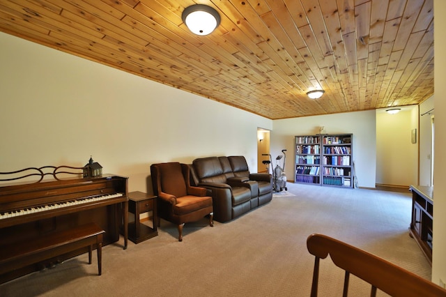 30467 Lakeview Dr, Breezy Point, MN 56472 - carpeted living room with wooden ceiling