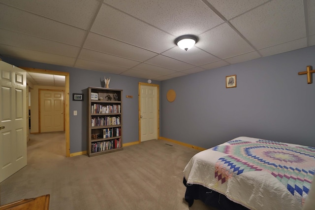 30467 Lakeview Dr, Breezy Point, MN 56472 - bedroom featuring carpet floors and a drop ceiling