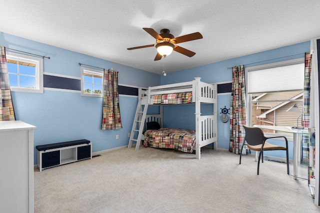 12346 Harvard Ave, Eden Prairie, MN 55347 - bedroom featuring carpet floors and a ceiling fan