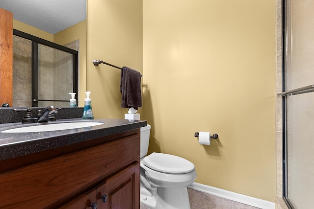 12346 Harvard Ave, Eden Prairie, MN 55347 - full bath with vanity, a stall shower, and tile patterned flooring