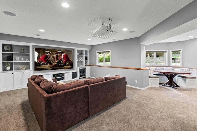 12346 Harvard Ave, Eden Prairie, MN 55347 - living area featuring carpet floors, recessed lighting, and built in features