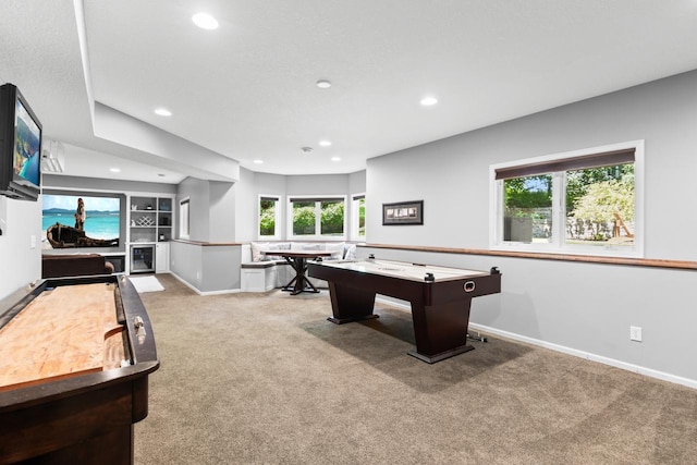 12346 Harvard Ave, Eden Prairie, MN 55347 - rec room with light colored carpet and recessed lighting