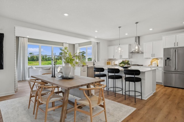 2548 Aspen Ct, Shakopee, MN 55379 - dining space featuring recessed lighting and light wood-type flooring