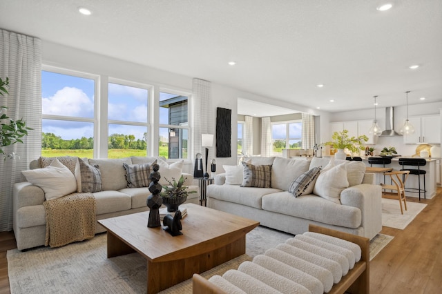 2548 Aspen Ct, Shakopee, MN 55379 - living room with light wood-style floors and recessed lighting
