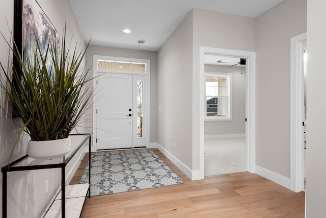 7617 Ocean Ave NE, Otsego, MN 55330 - entryway featuring light wood-style floors and recessed lighting