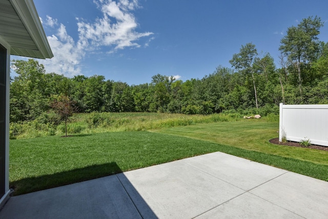 7617 Ocean Ave NE, Otsego, MN 55330 - view of grassy yard featuring a patio and a view of trees