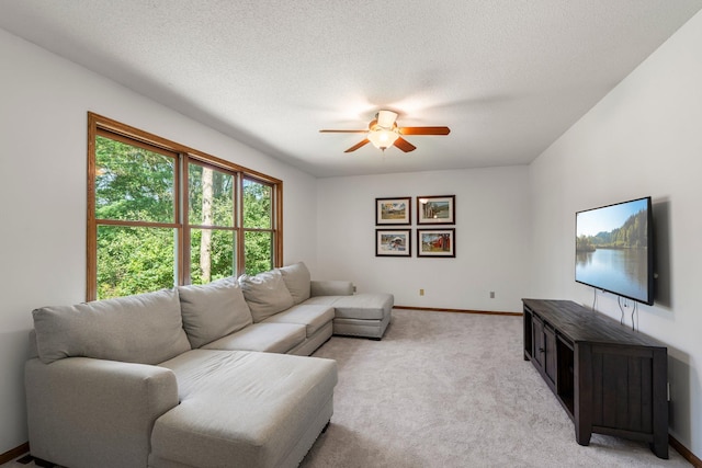 621 Twelve Oaks Ln, Hudson, WI 54016 - living area with ceiling fan and light carpet