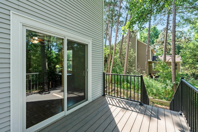 621 Twelve Oaks Ln, Hudson, WI 54016 - wooden terrace featuring view of scattered trees