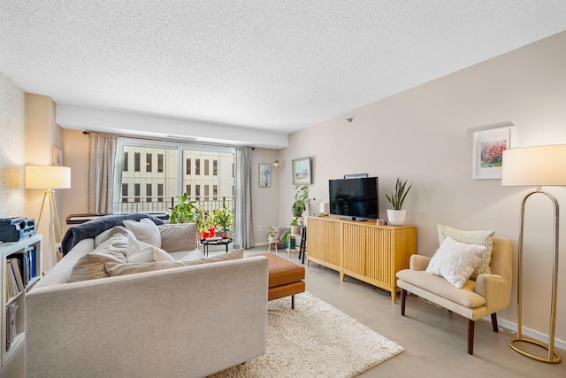 121 Washington Ave S Unit 513, Minneapolis, MN 55401 - living room with a textured ceiling