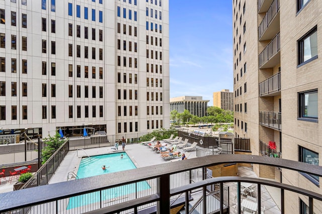 121 Washington Ave S Unit 513, Minneapolis, MN 55401 - community pool featuring a city view