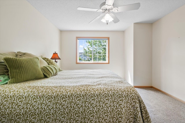 8731 Quarry Ridge Ln Unit B, Woodbury, MN 55125 - carpeted bedroom with ceiling fan and a textured ceiling