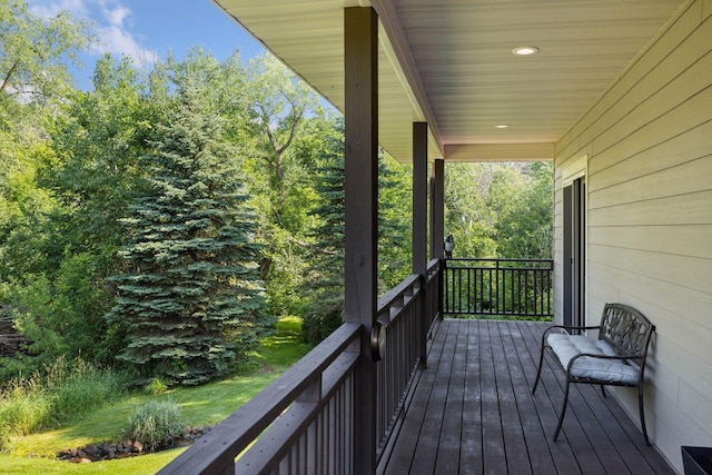 11985 Lever Ct NE, Blaine, MN 55449 - view of wooden porch