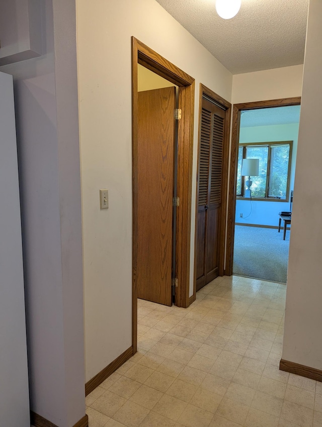 417 Ridge Rd, Albert Lea, MN 56007 - hallway with a textured ceiling and light flooring