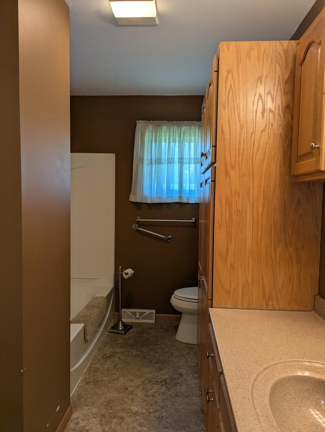 417 Ridge Rd, Albert Lea, MN 56007 - bathroom with vanity, a bath, and a shower