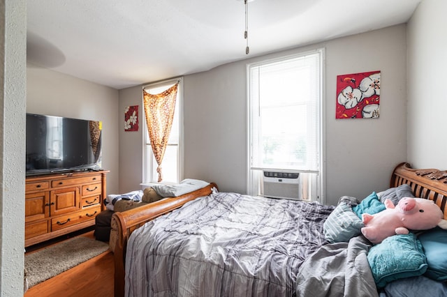 803 5th St, Winona, MN 55987 - bedroom featuring multiple windows, wood finished floors, and cooling unit
