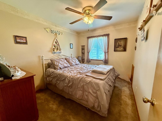 905 Clausen Ave, Albert Lea, MN 56007 - carpeted bedroom with a ceiling fan