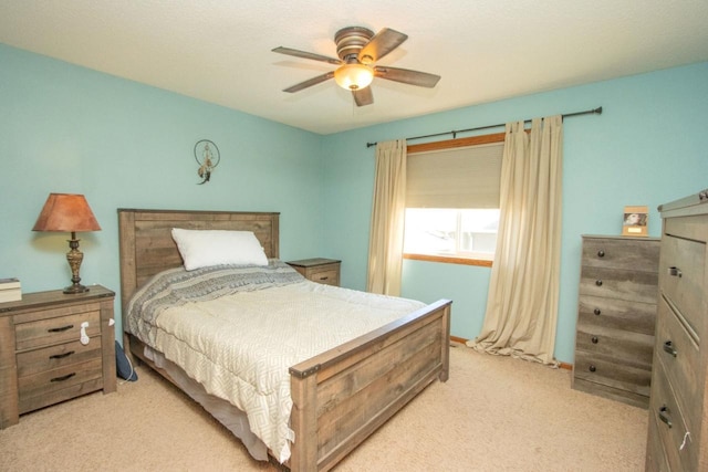 2223 Fairbanks Dr, North Mankato, MN 56003 - bedroom featuring light colored carpet and a ceiling fan