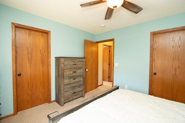 2223 Fairbanks Dr, North Mankato, MN 56003 - carpeted bedroom with a closet and a ceiling fan