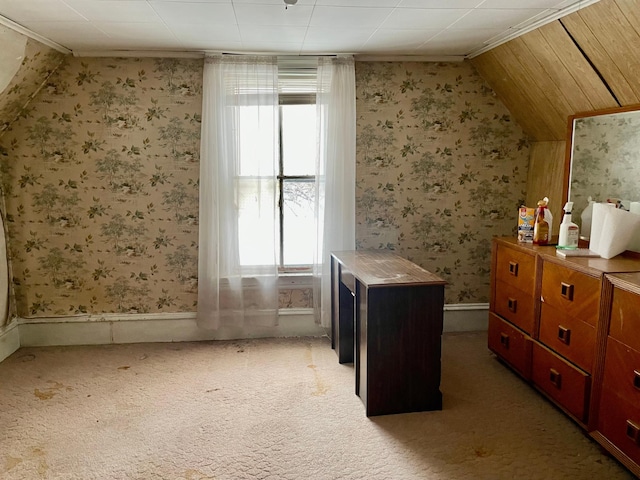 16140 Central Ave NE, Ham Lake, MN 55304 - bedroom featuring wallpapered walls, multiple windows, and light carpet