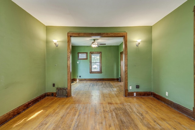 3916 37th Ave S, Minneapolis, MN 55406 - unfurnished room with hardwood / wood-style flooring and ceiling fan