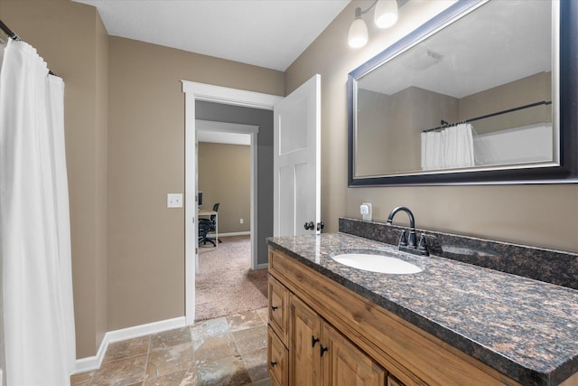 8638 Preserve Blvd N, Chisago City, MN 55013 - bathroom featuring vanity and stone tile flooring