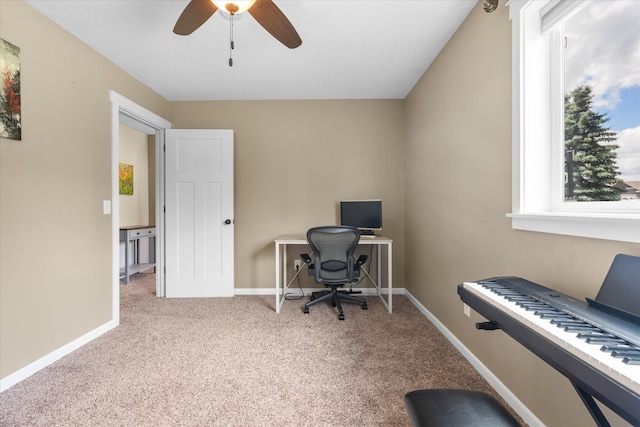 8638 Preserve Blvd N, Chisago City, MN 55013 - office with carpet floors and ceiling fan