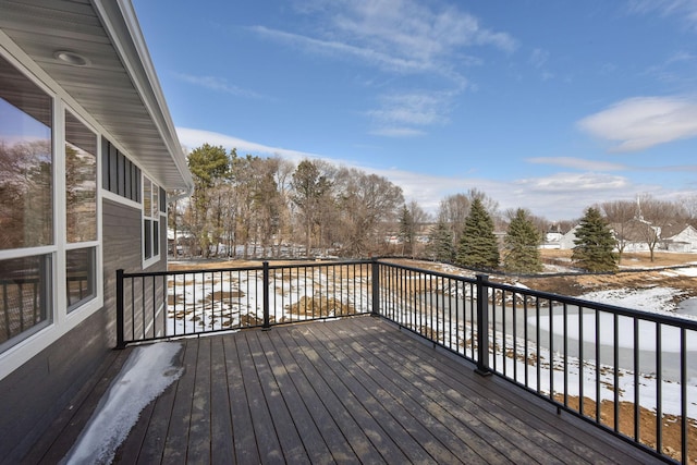3886 Larabee Ave NE, Saint Michael, MN 55376 - view of snow covered deck