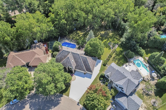 3600 Wedgewood Ln N, Plymouth, MN 55441 - aerial overview of property's location featuring a pool area