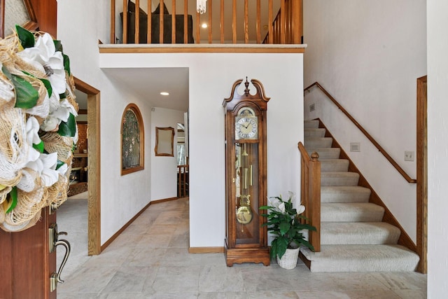 3600 Wedgewood Ln N, Plymouth, MN 55441 - foyer with a towering ceiling and stairs