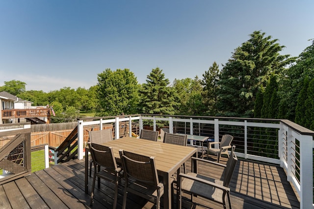 2 Lillie Ln SE, Pine Island, MN 55963 - deck with outdoor dining space