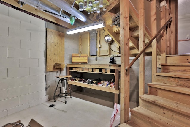 6 Pleasant View Ln, Circle Pines, MN 55014 - unfinished below grade area featuring stairs