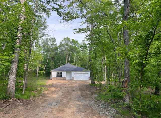view of front of home featuring driveway