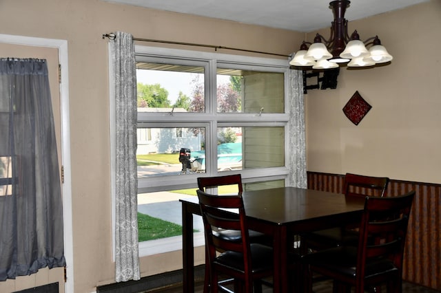308 Maple Ave S, Thief River Falls, MN 56701 - dining room with a chandelier