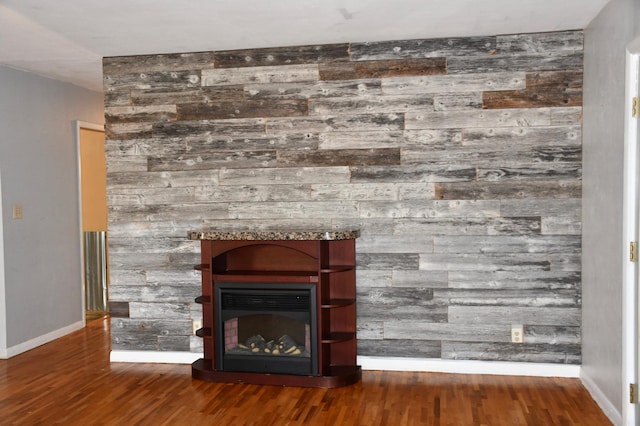 308 Maple Ave S, Thief River Falls, MN 56701 - detailed view of a glass covered fireplace and wood finished floors