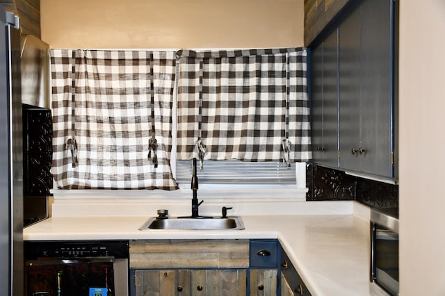 308 Maple Ave S, Thief River Falls, MN 56701 - kitchen with dishwasher, stainless steel microwave, and light countertops